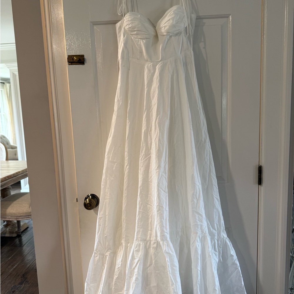 Zara Elegant White Maxi Dress